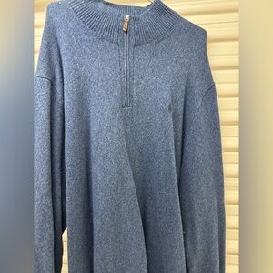 Polo Men's Blue Half-Zip Sweater